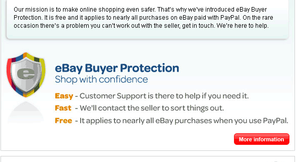 eBay Shop With Confidence