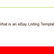 What is an eBay Listing Template-1