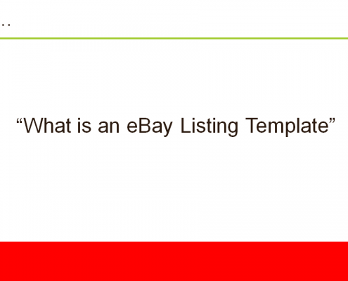 What is an eBay Listing Template-1