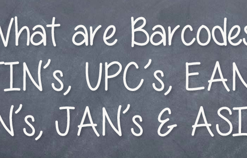 Barcodes, GTIN's,UPC's, EAN's, ISBN's, JAN's & ASIN's Explained