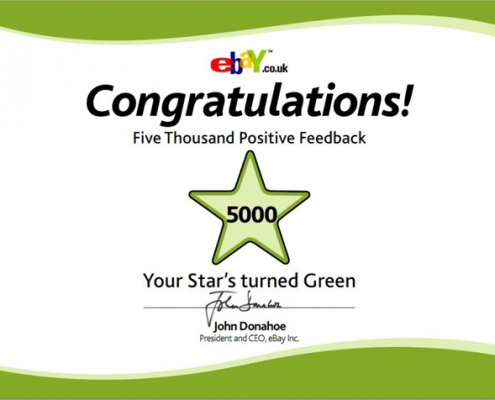 Congratulations eBay Feedback Stars!