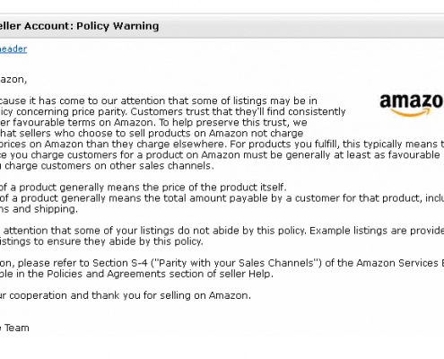 Amazon Gets Aggressive With Price Parity