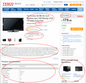 Tesco Marketplace Product Page 1