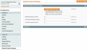 Related products manager for Magento