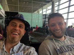 Myself & Dave in the Airport